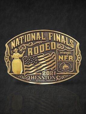 Montana Silversmiths LIMITED EDITION 2021 Hesston NFR Bronze Buckle‎ $110 - NEW